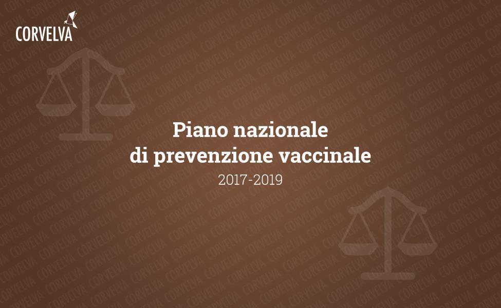 Piano nazionale di prevenzione vaccinale 2017-2019
