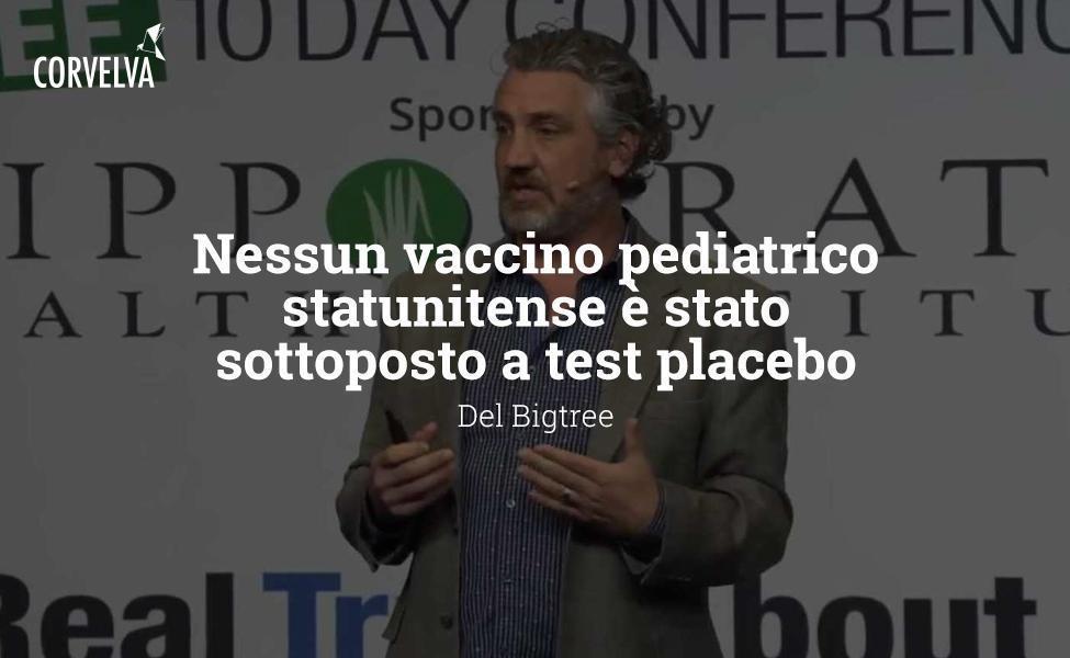 Aucun vaccin pédiatrique américain n'a été soumis à un test placebo