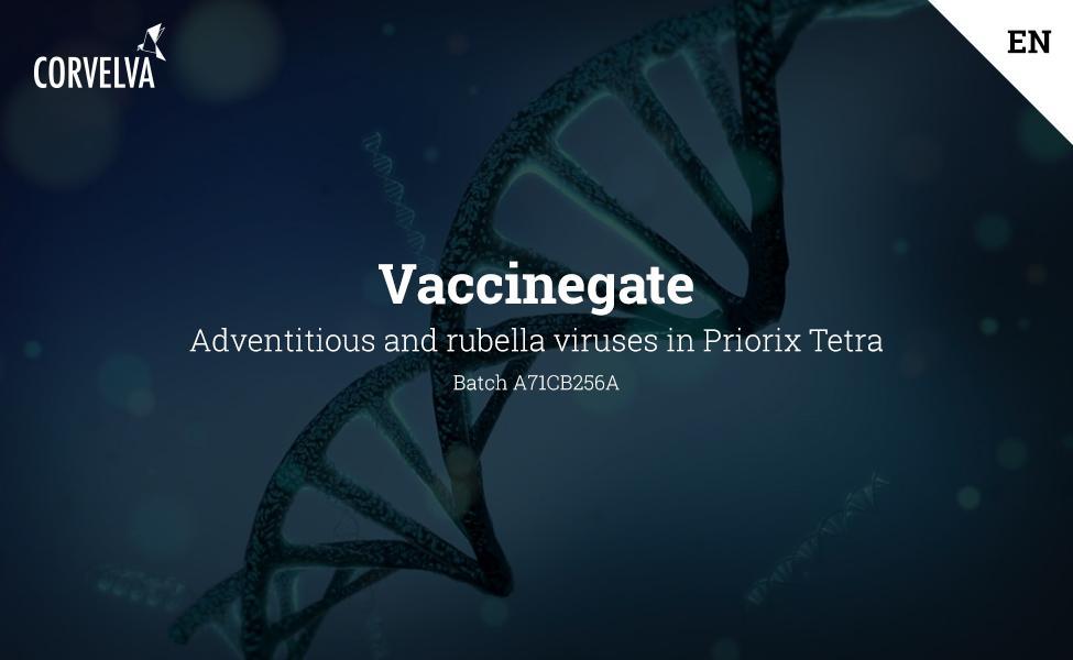 Virus adventicios y de rubéola en el lote Priorix Tetra A71CB256A