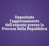 Filed the update of the complaint at the Public Prosecutor of Rome