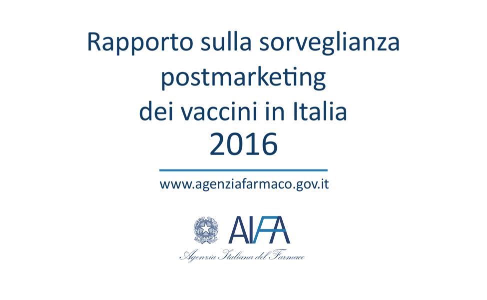 AIFA: Impfbericht 2016 - Überwachung nach dem Inverkehrbringen in Italien