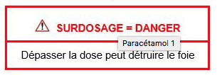 SOS препараты парацетамол Франция 1