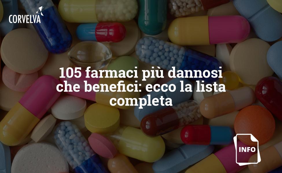 105 drugs that are more harmful than beneficial: here is the complete list