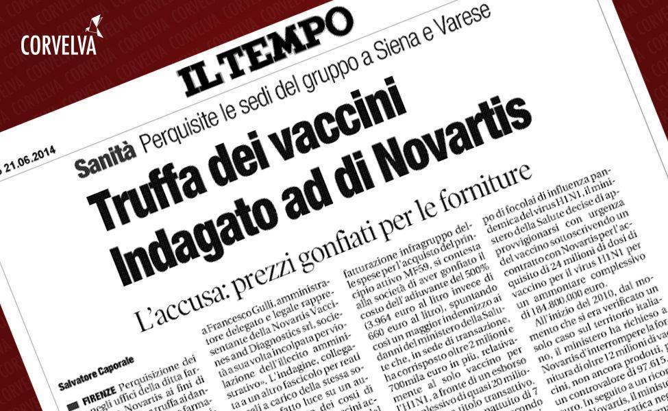 Мошенничество с вакцинами расследуется в Novartis