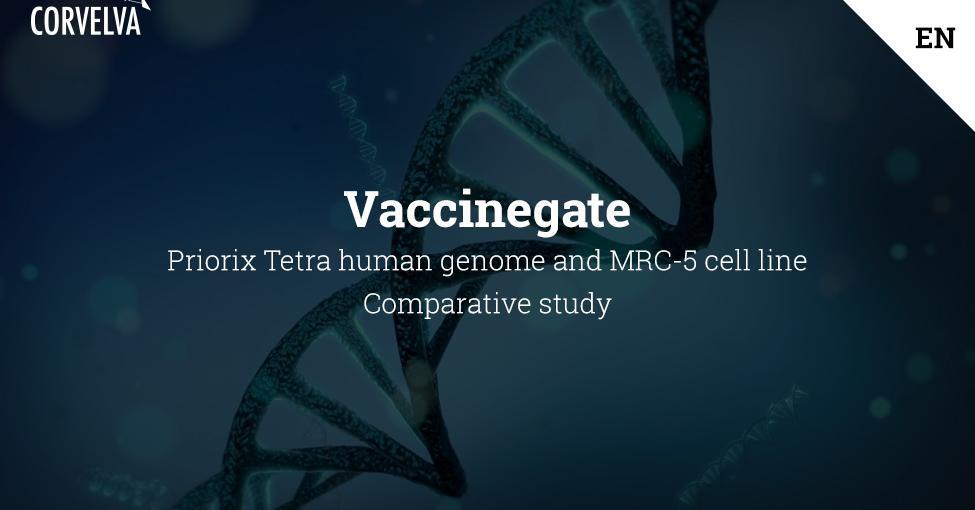 Приорикс тетра генома человека и клеточная линия MRC-5 - сравнительное исследование