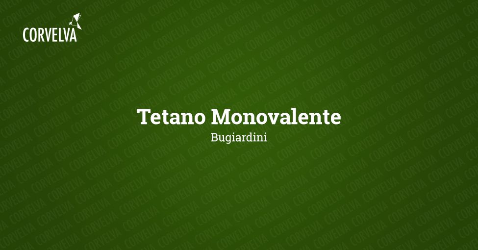 Monovalent tetanus