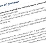 When should the validity of the green certification of school staff be checked?