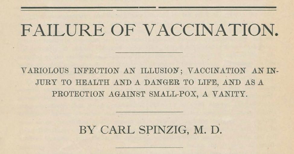Falha de vacinação - Carl Spinzig (1881)