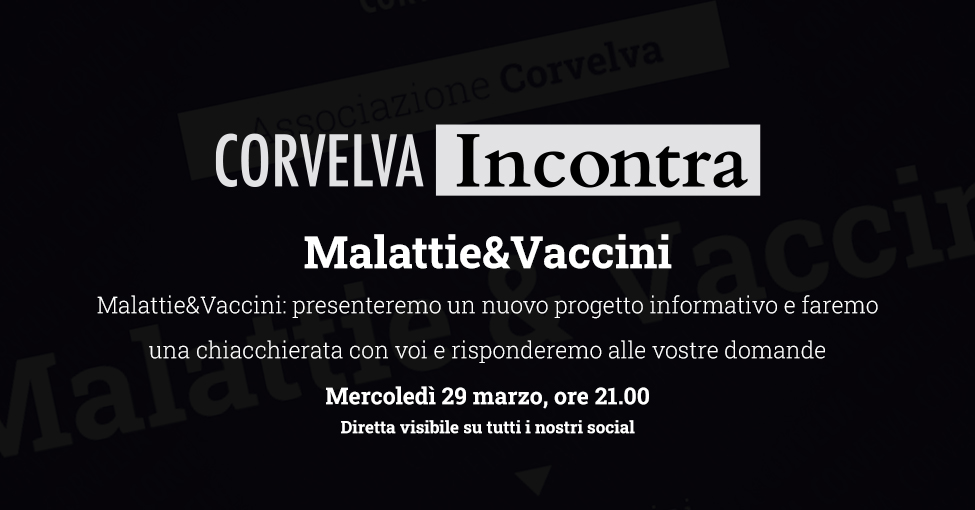 Diseases & Vaccines: we will present a new information project and we will have a chat with you and answer your questions