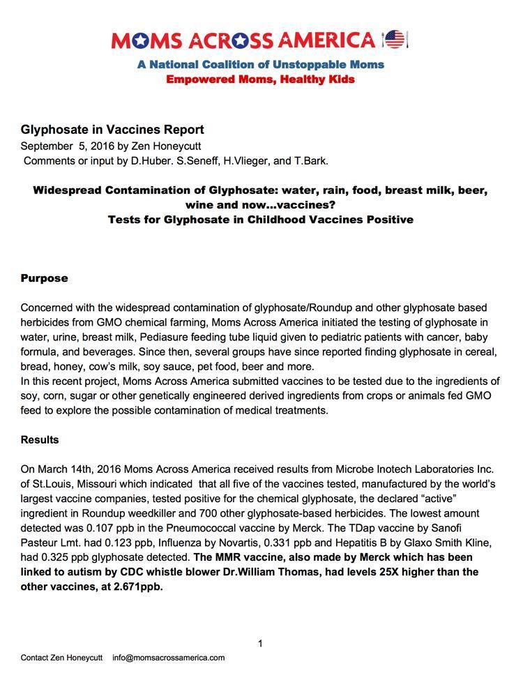análise de vacina América glyphosate 1